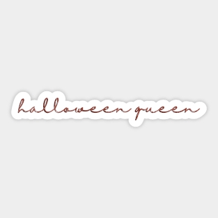 Vintage Distressed Halloween Queen Sticker, T-Shirt, Text design Sticker
